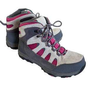 Lands' End Gray and Pink Ankle Boots